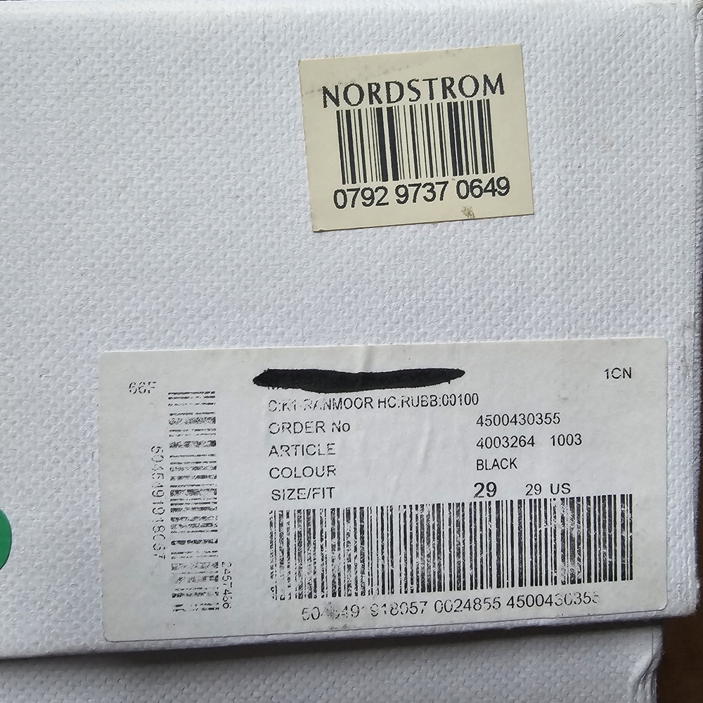 Nordstrom Black and Tan Plaid Kids Rain Boots - Picture 2 of 2